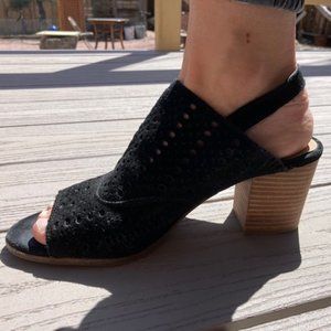 Lucky Brand slingback chunky heels